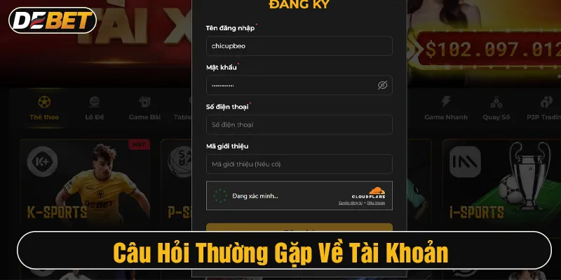 câu hỏi thường gặp về tài khoản
