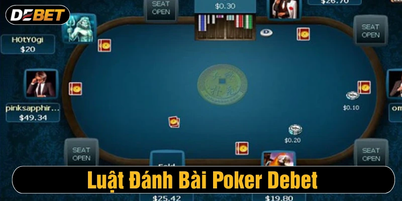 Luật được quy định với game bài Poker tại Debet 