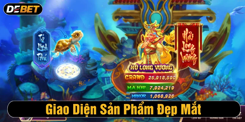 Giao diện trò chơi bắn cá Debet hiện đại, đẹp mắt