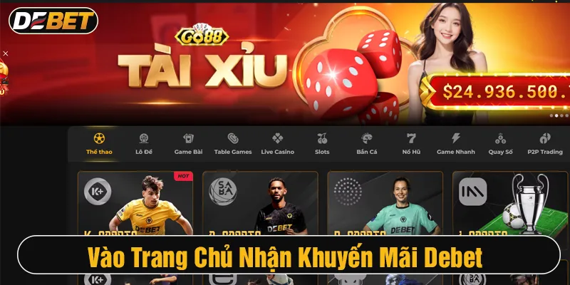 khuyến mãi debet trang chủ
