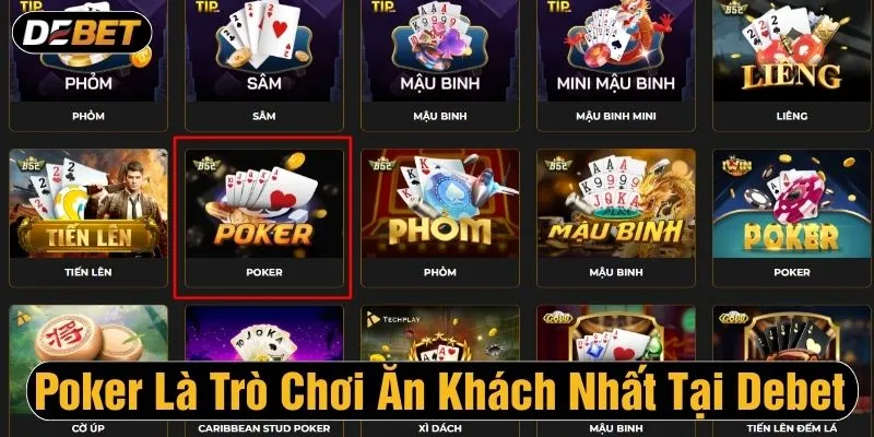Poker là trò chơi thú vị với luật phức tạp nhưng hút khách