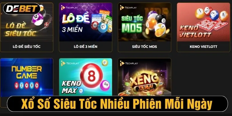 Xổ số siêu tốc mở thưởng nhiều phiên trong ngày cực hấp dẫn