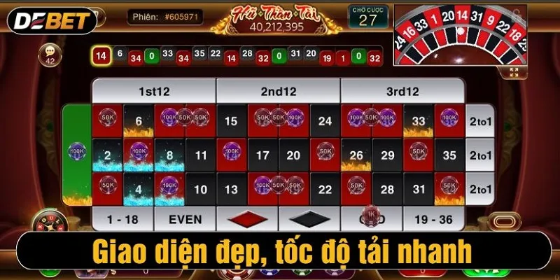 Trò chơi Roulette Debet
